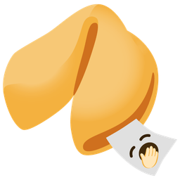 Fortune cookie and Yawning face