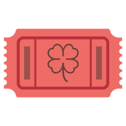 four leaf clover and admission tickets