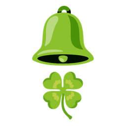 four leaf clover and bell