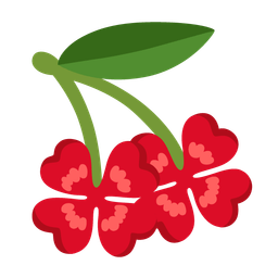 four leaf clover and cherries