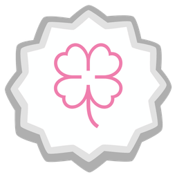 four leaf clover and fish cake with swirl