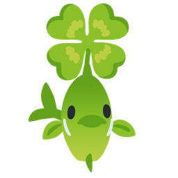 four leaf clover and fish
