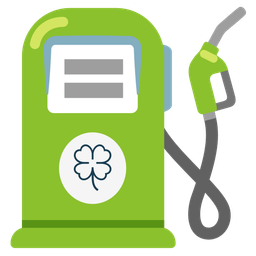 four leaf clover and fuel pump