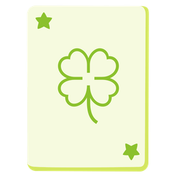four leaf clover and joker
