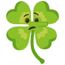 four leaf clover and lying face