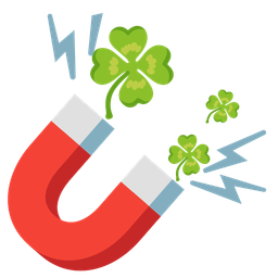 four leaf clover and magnet