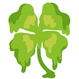 Four leaf clover and Melting face