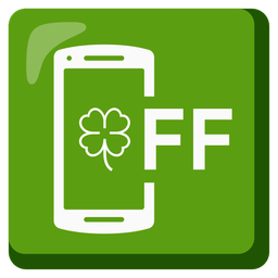 four leaf clover and mobile phone off