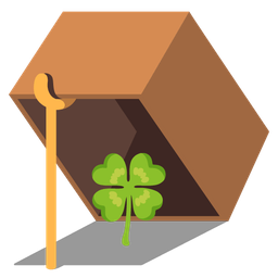 four leaf clover and mouse trap