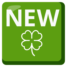 four leaf clover and NEW button