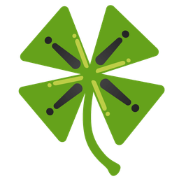 four leaf clover and warning