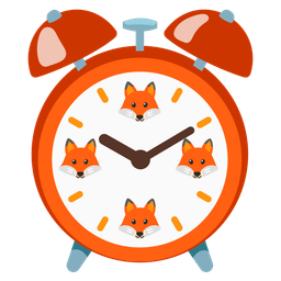 Fox and Alarm clock