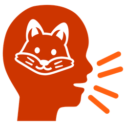 Fox and Bust in silhouette