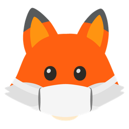 Fox and Face with medical mask