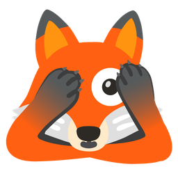 Fox and Face with peeking eye