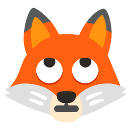 Fox and Face with rolling eyes