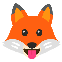 Fox and Face with tongue