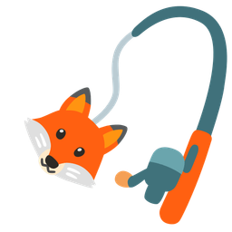 Fox and Fishing pole
