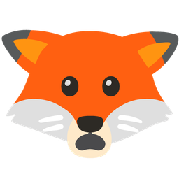 Fox and Frowning face with open mouth