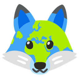 Fox and Globe showing Europe-Africa