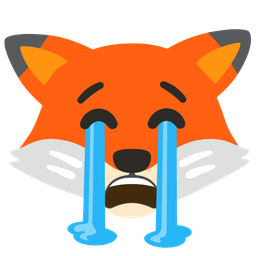 Fox and Loudly crying face