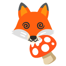 Fox and Mushroom