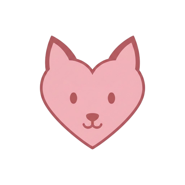 Fox and Pink heart
