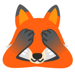 Fox and See-no-evil monkey