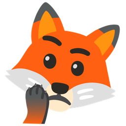 Fox and Thinking face