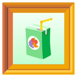 framed picture and beverage box