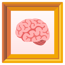 framed picture and brain