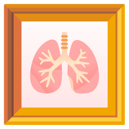 framed picture and lungs