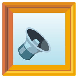 framed picture and speaker low volume