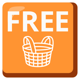 FREE button and basket