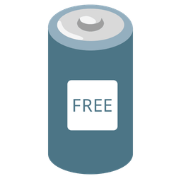 FREE button and battery