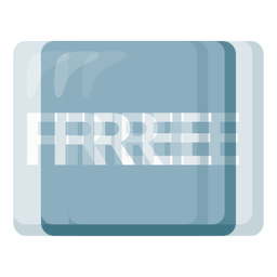 FREE button and beating heart