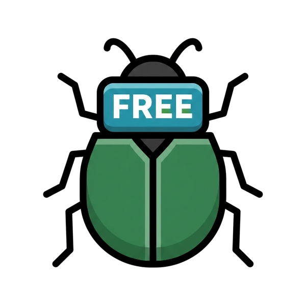 FREE button and Beetle