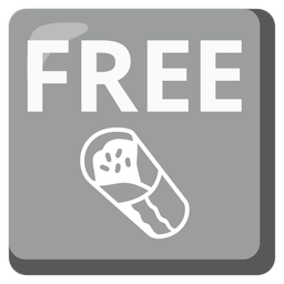 FREE button and burrito