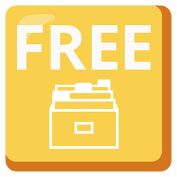 FREE button and card file box