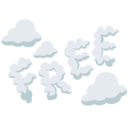 FREE button and cloud