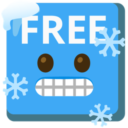 FREE button and cold face