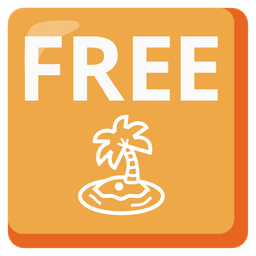 FREE button and desert island