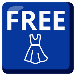 FREE button and dress