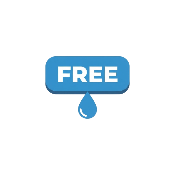 FREE button and Droplet