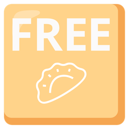 FREE button and dumpling