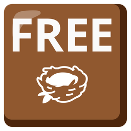 FREE button and empty nest