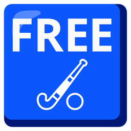 FREE button and field hockey