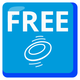 FREE button and flying disc
