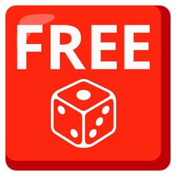 FREE button and game die