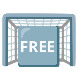 FREE button and goal net